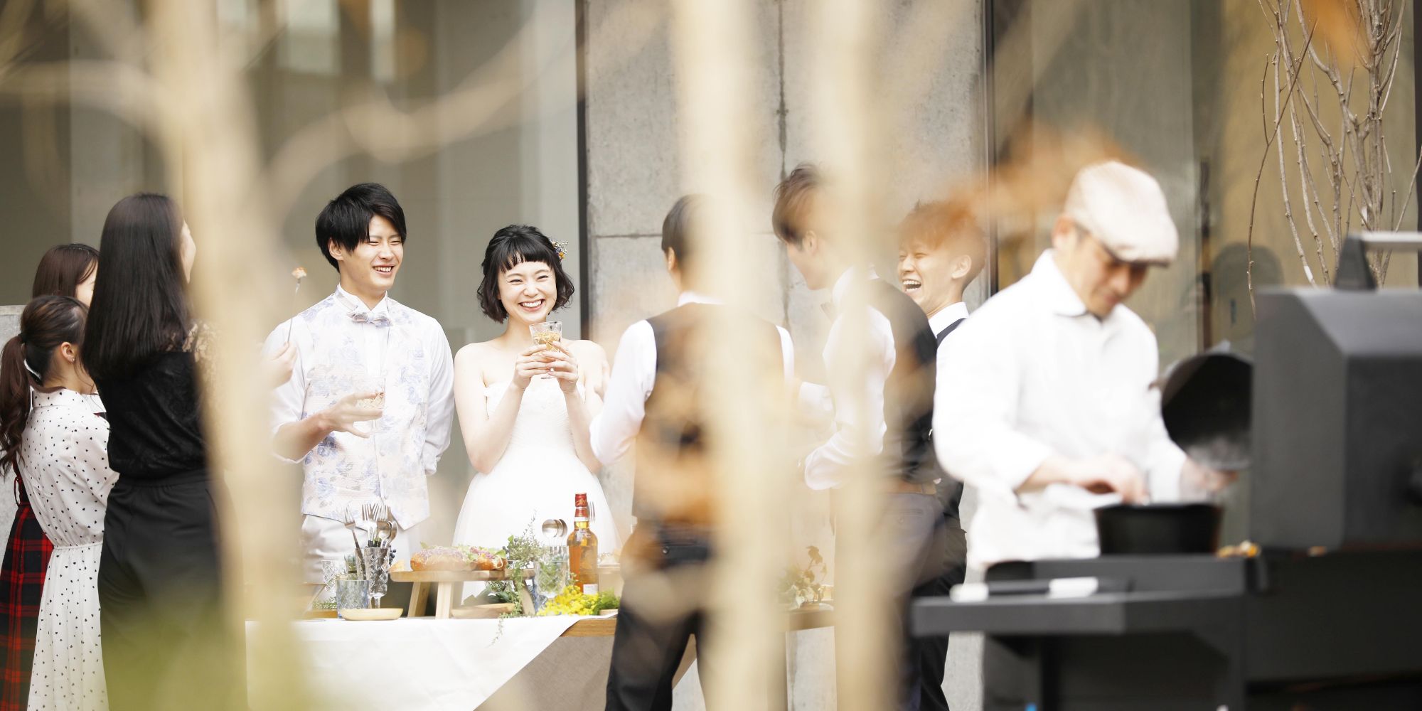 挙式の後のウェルカムパーティー